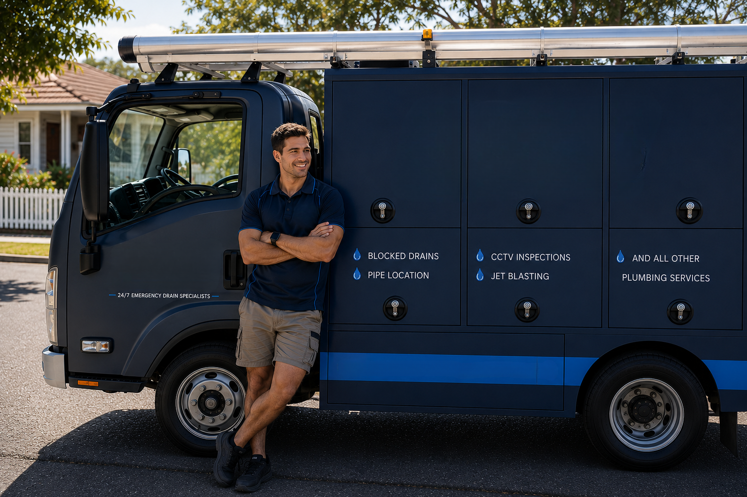 Plumber with Epping Blocked Drains van